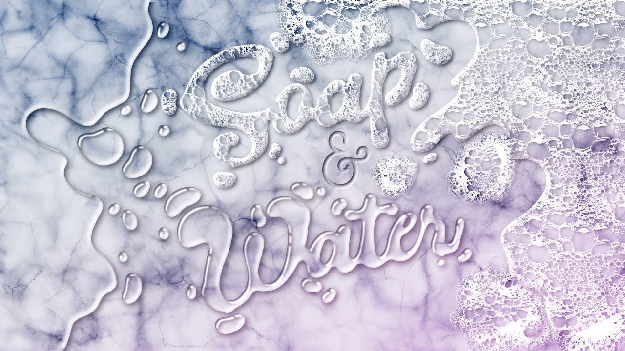 Make your Lettering look like Water and Soap: a  Procreate tutorial