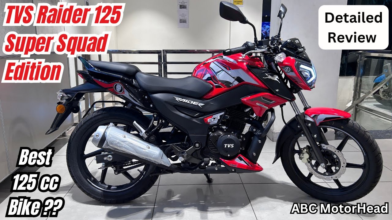 2025 TVS Raider 125 Super Squad Edition iGo Assist Model Detailed Review - Price Mileage & Colors