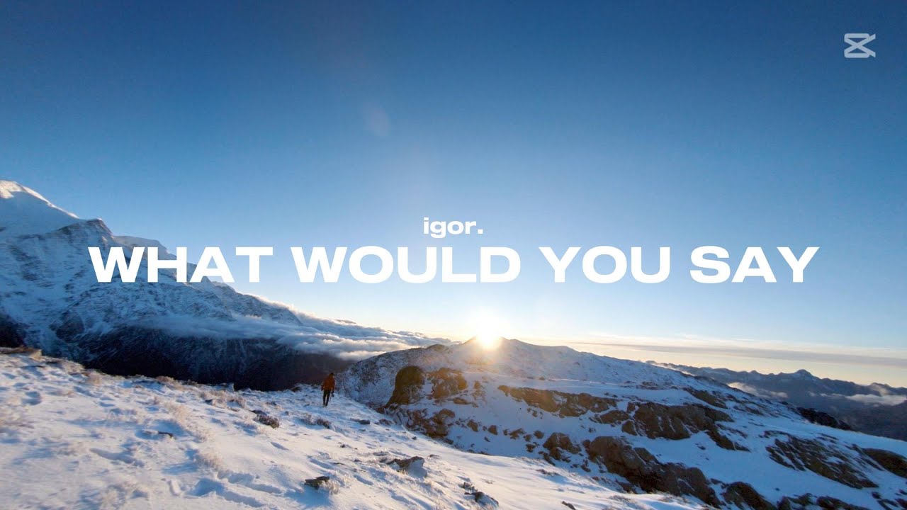 igor - What Would You Say (Official Music Video)