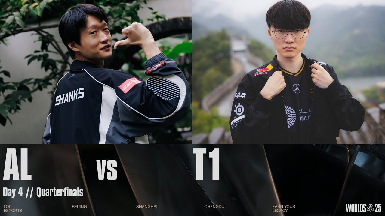 AL vs T1 | WORLDS 2025 | Quarterfinals | Game 1 | Anyone's Legends vs T1