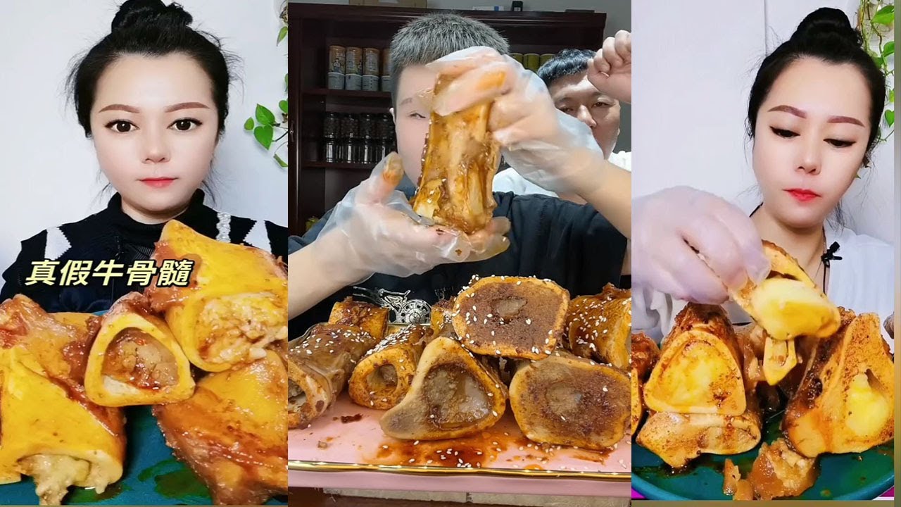 МУКБАНГ ASMR. Ем жареный большой костный мозг, очень вкусно!