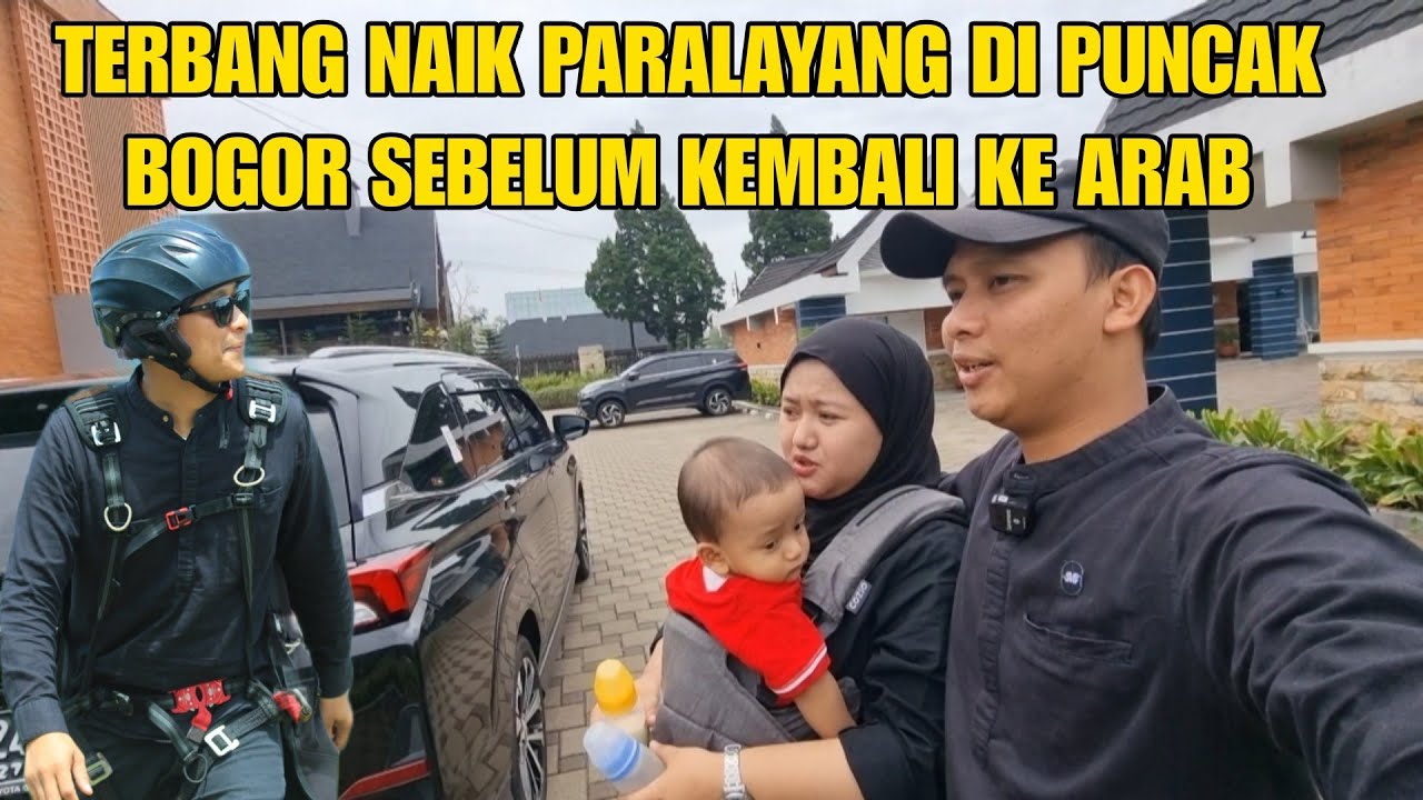 SEBELUM KEMBALI KE ARAB NYOBAIN TERBANG NAIK PARALAYANG 