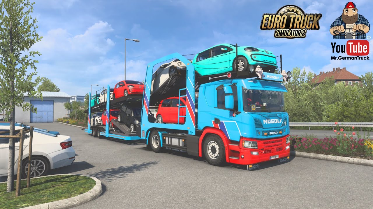 [ETS2 v1.47] Scania Cartransport Addon for Eugene Scania Pack v9