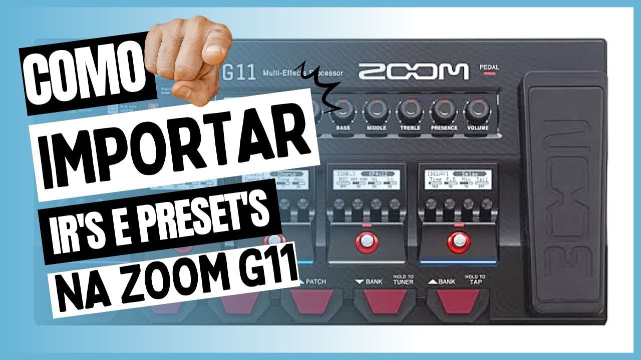 ZOOM G11 TUTORIAIS | COMO IMPORTAR PRESET´S E IMPULSE RESPONSE | GUITAR LAB | JENSEN IR COLLECTION´S