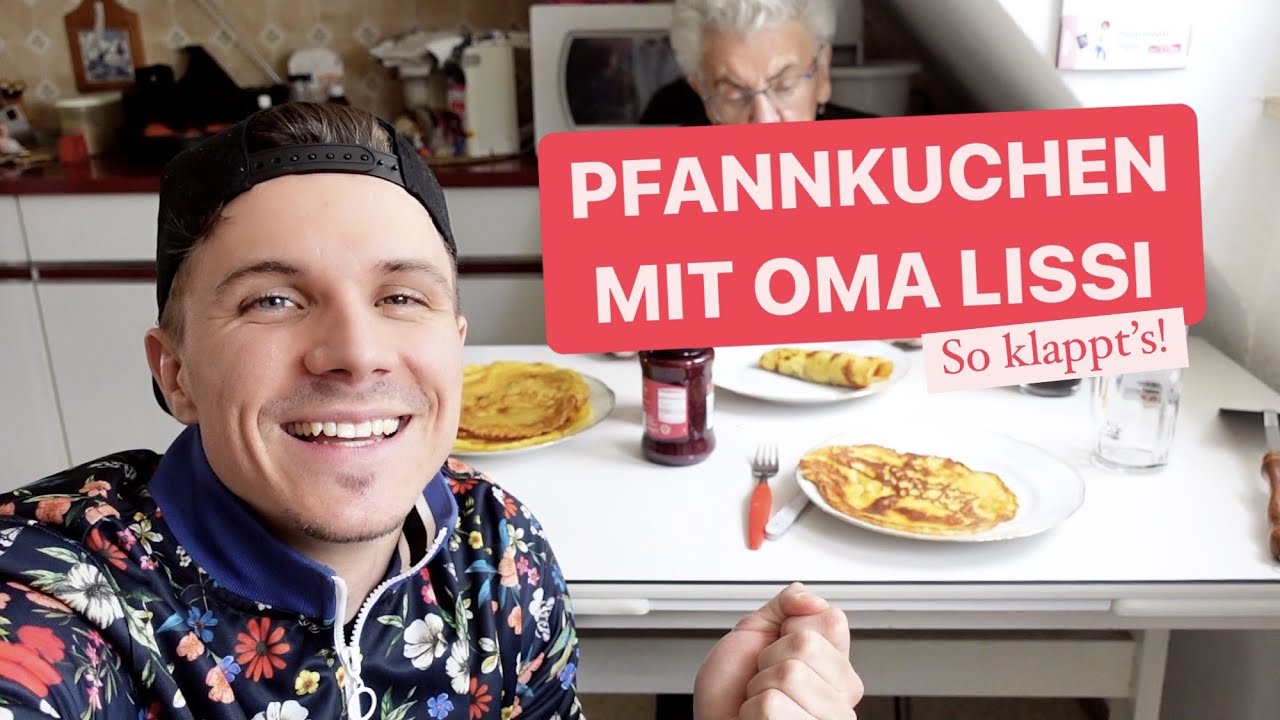 Oma Lissi & Enkel Chris -  Wir backen Pfannkuchen in Omas Küche