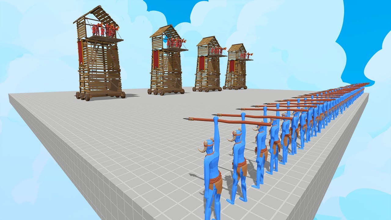 Secret Tower vs Every Unit Balancing Map | Totally Accurate Battle Simulator TABS