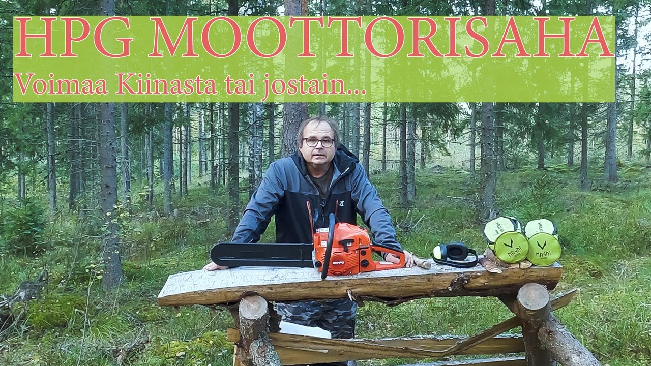 Markkinoiden halvin moottorisaha HPG ja hakkuupölkyn päivitystä