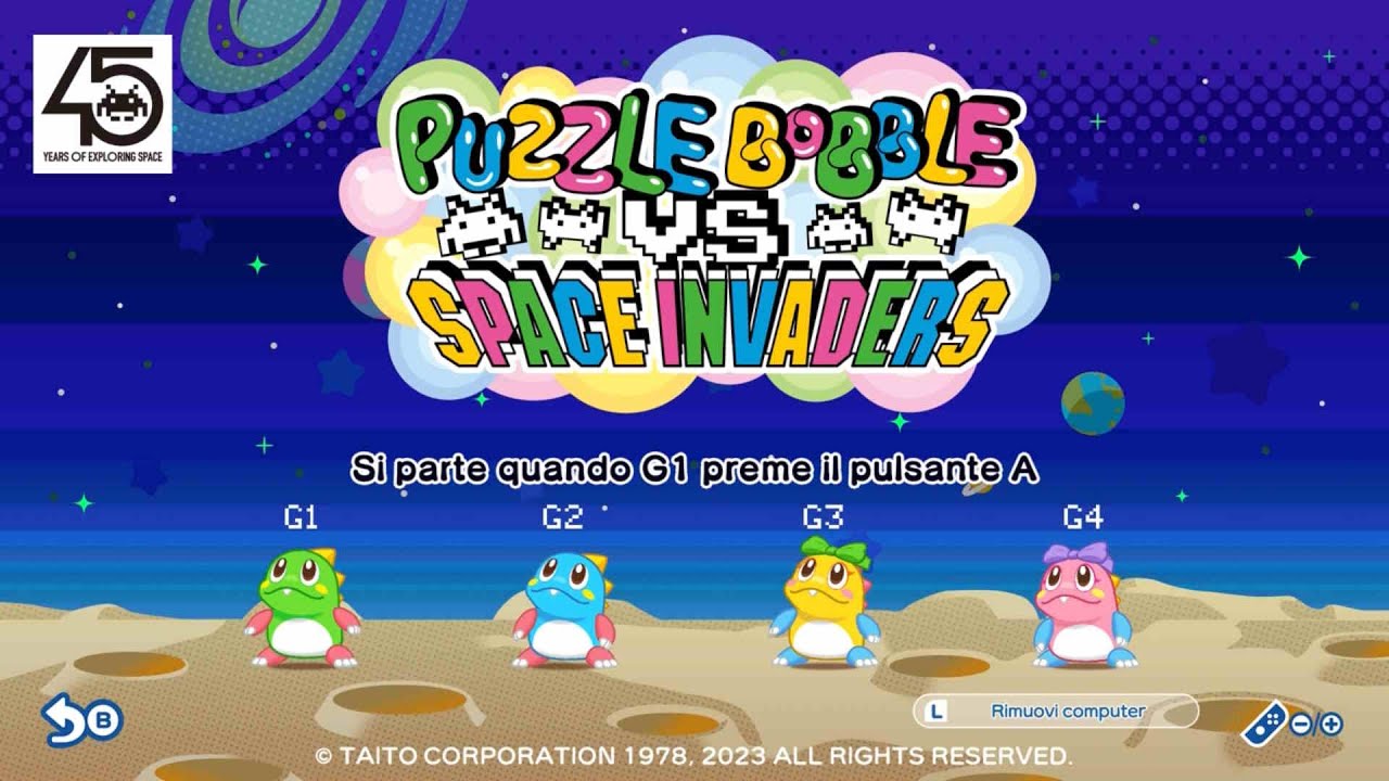 Puzzle Bobble Everybubble! - Let's Play Crossover Mode: Puzzle Bobble vs. Space Invaders - Gameplay