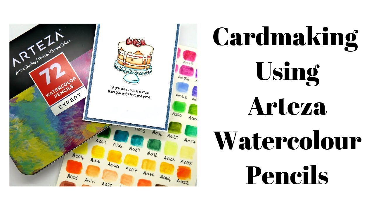 Cardmaking Using Arteza Watercolour Pencils