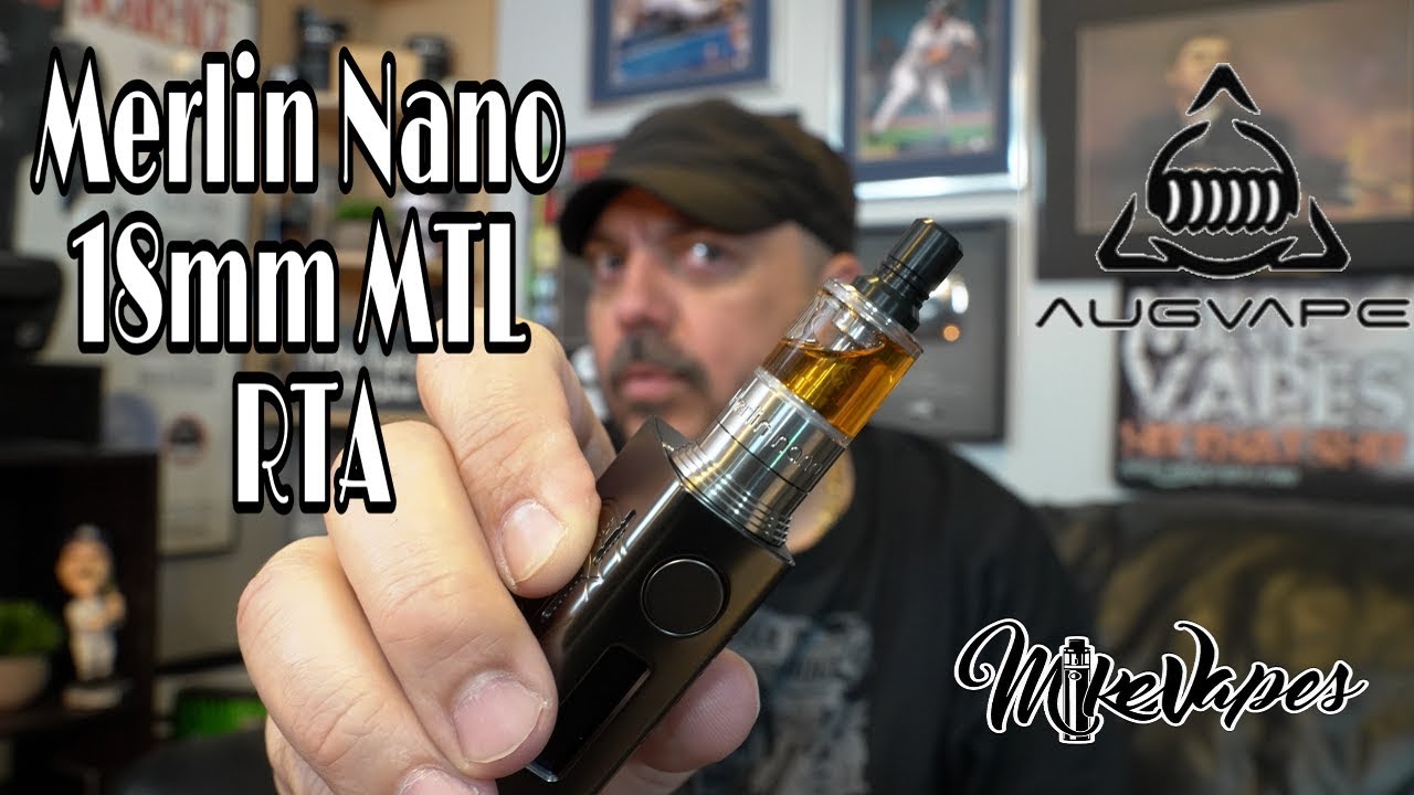 Augvape Merlin Nano 18mm MTL RTA!
