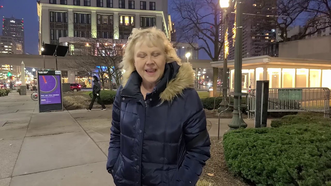 Detroit Christmas Walk down Woodward