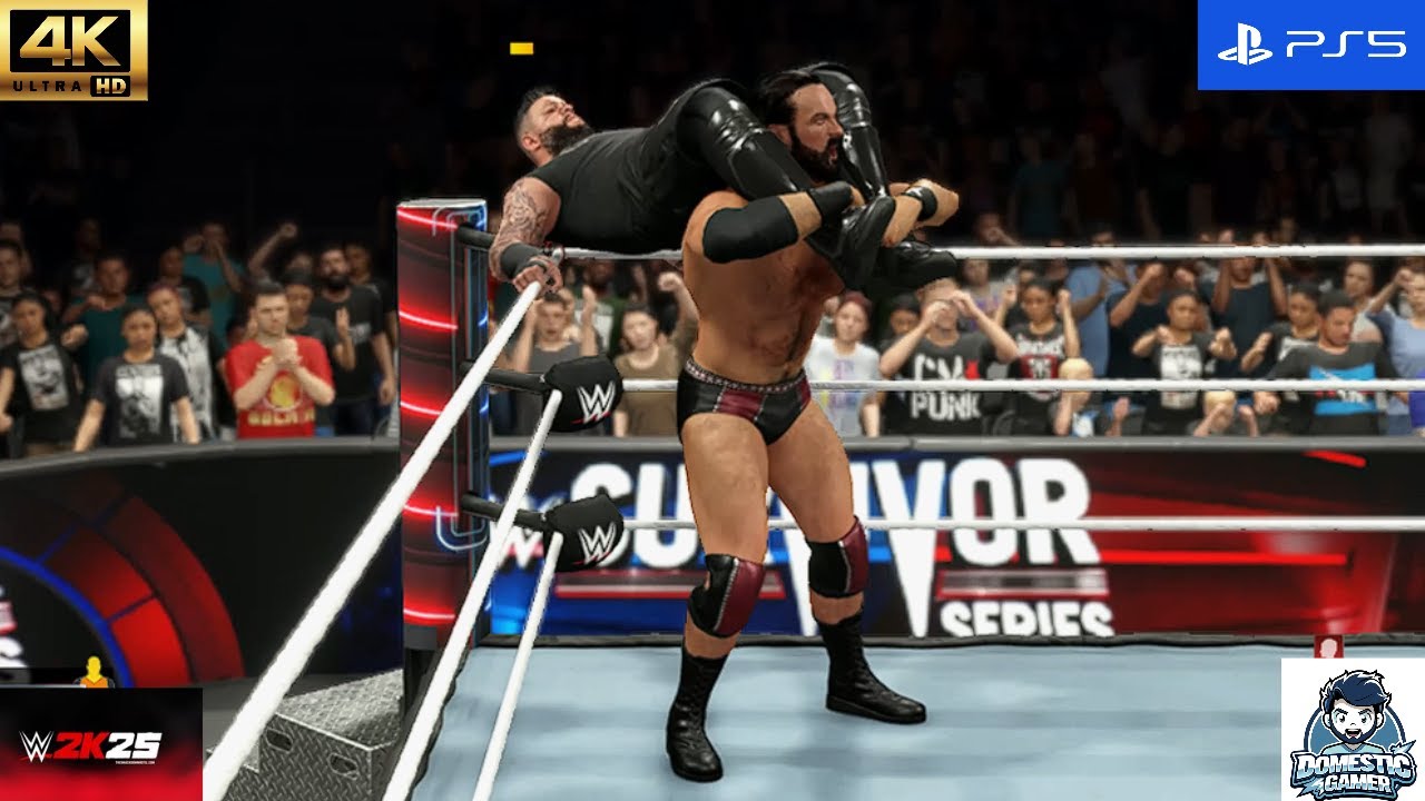⚔️ Kevin Owens vs Drew McIntyre  WWE 2K25 Full Match Gameplay 🎮🔥