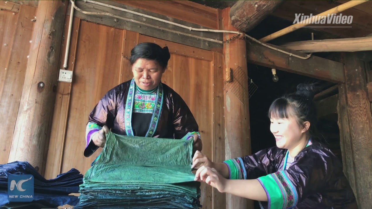 Chinese Miao ethnic group's handmade 