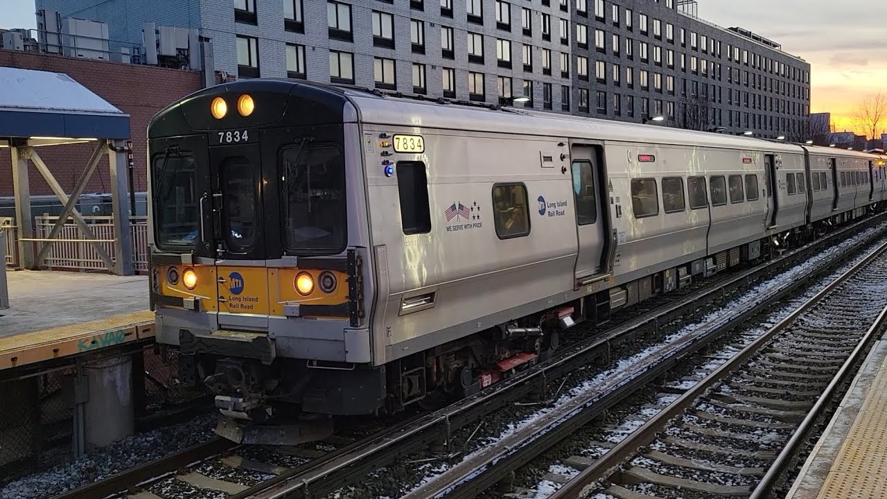 LIRR: Port Washington Bound M7 Train on the Port Washington Branch @ Flushing-Main Street