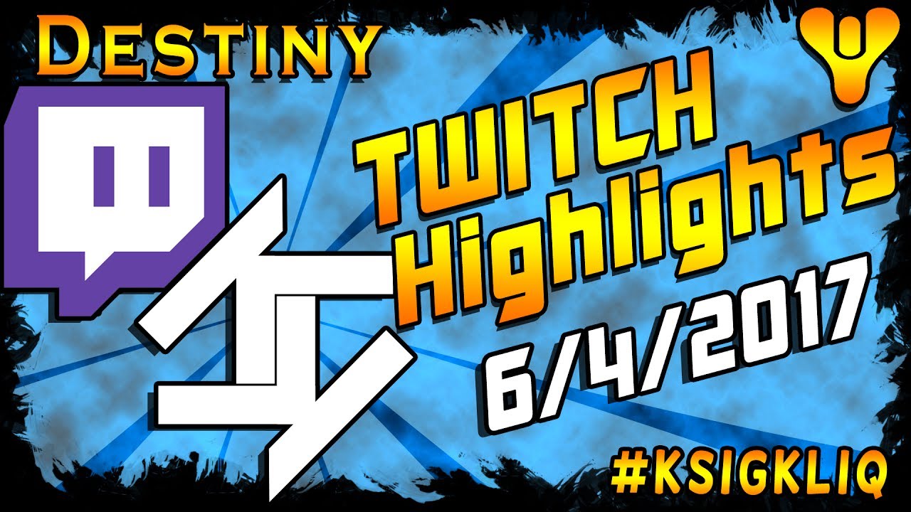 KSigKid Destiny Twitch Highlights | Crucible, Trials of Osiris, Fails 6/4/17