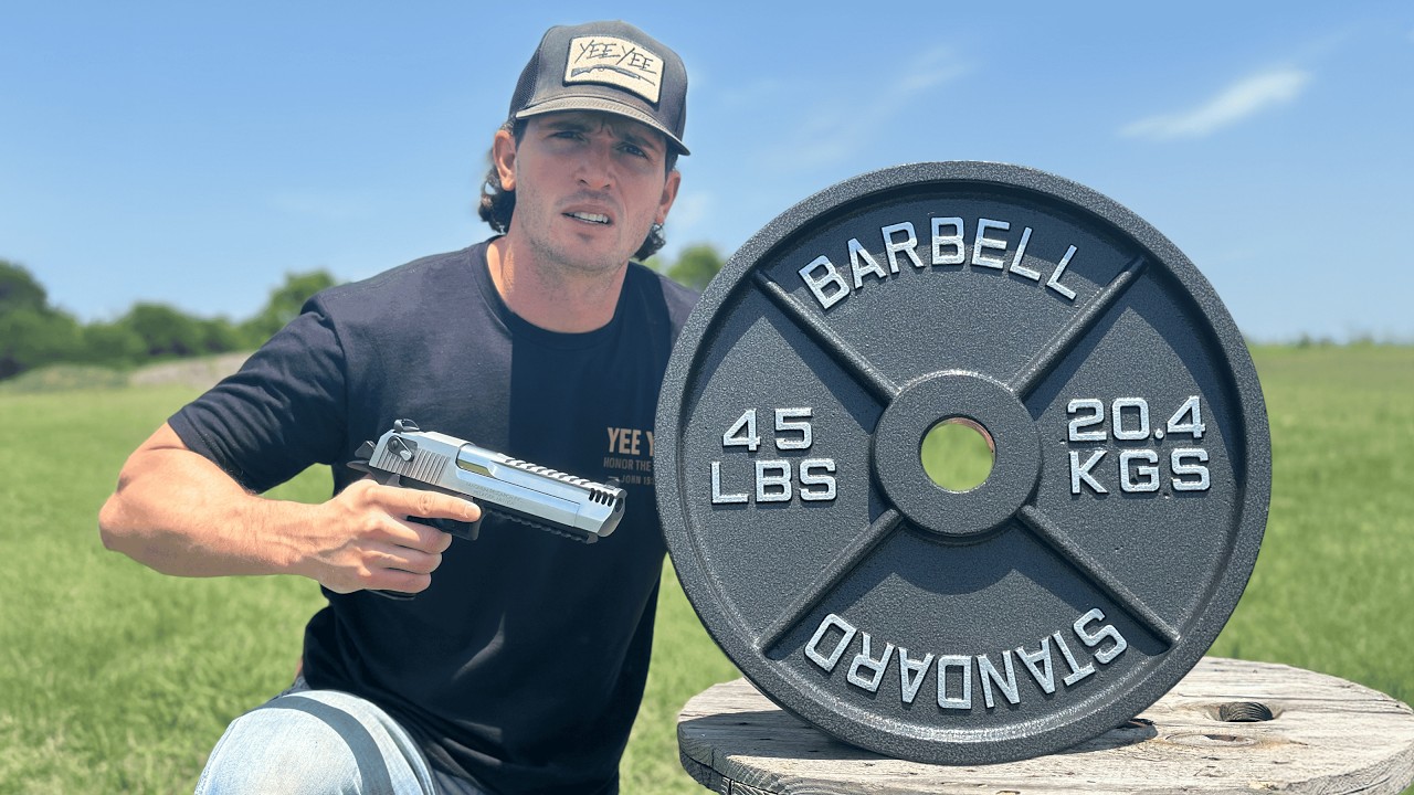 Can a 45 Pound Plate Stop a 50 Cal Sniper Rifle?