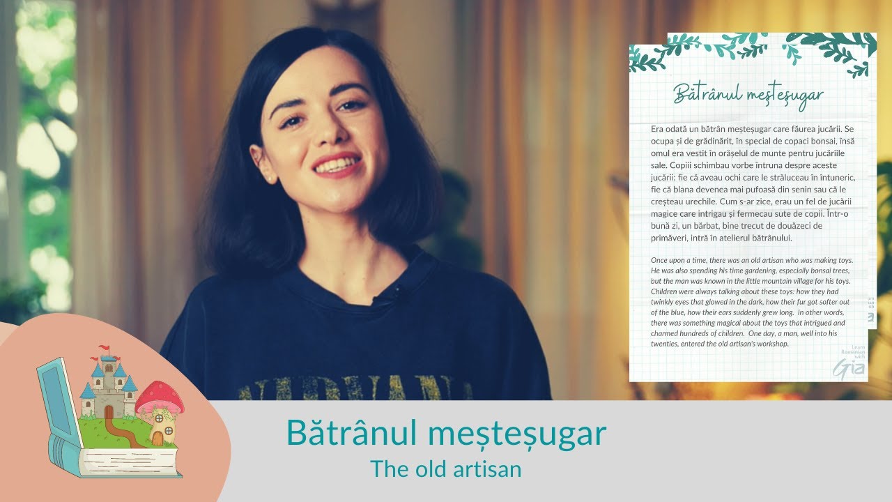 👁‍🗨Romanian Listening Practice: The old artisan 🎧