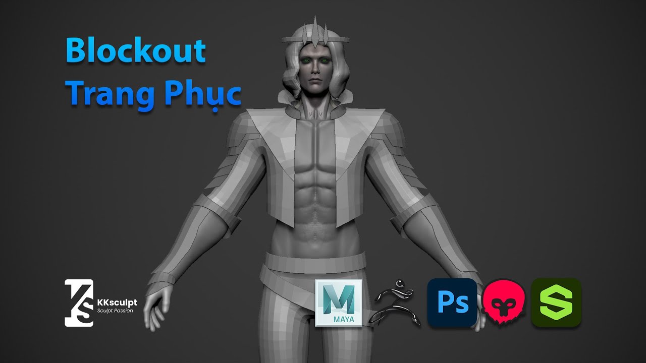 Tự Học ZBrush: Blockout Trang Phục Nhân Vật 3D | Day 5 | Character Basic – 3D Cần Thơ