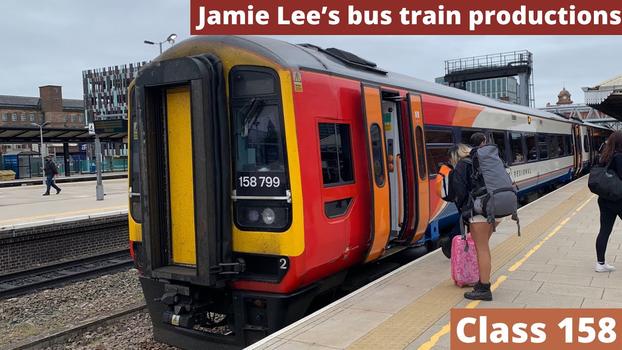 *Nice engine* Leaving Derby on a East Midlands Railway Class 158