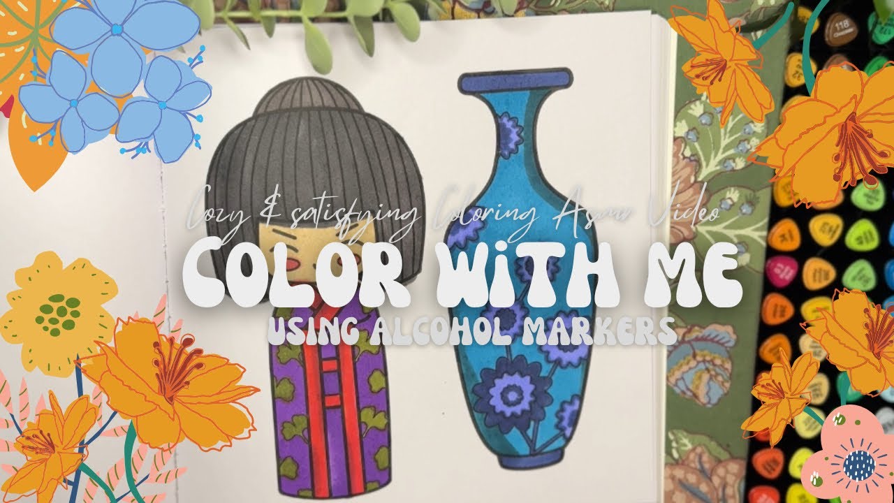 Immersive Marker Coloring ASMR 🎨 | Relaxing Color Blending #fyp #asmr #oddlysatisfying #colors 