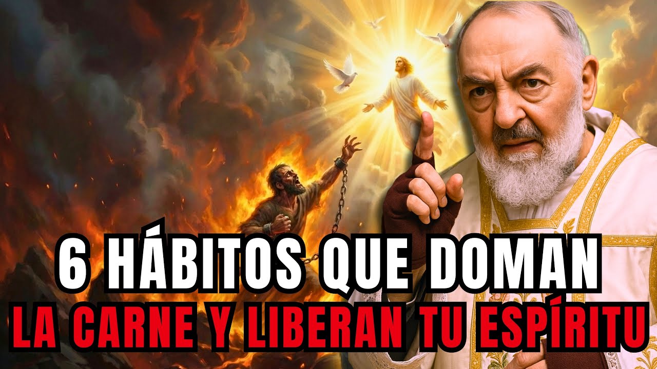 PADRE PIO REVELA: 6 HÁBITOS QUE DOMAN LA CARNE Y LIBERAN TU ESPÍRITU