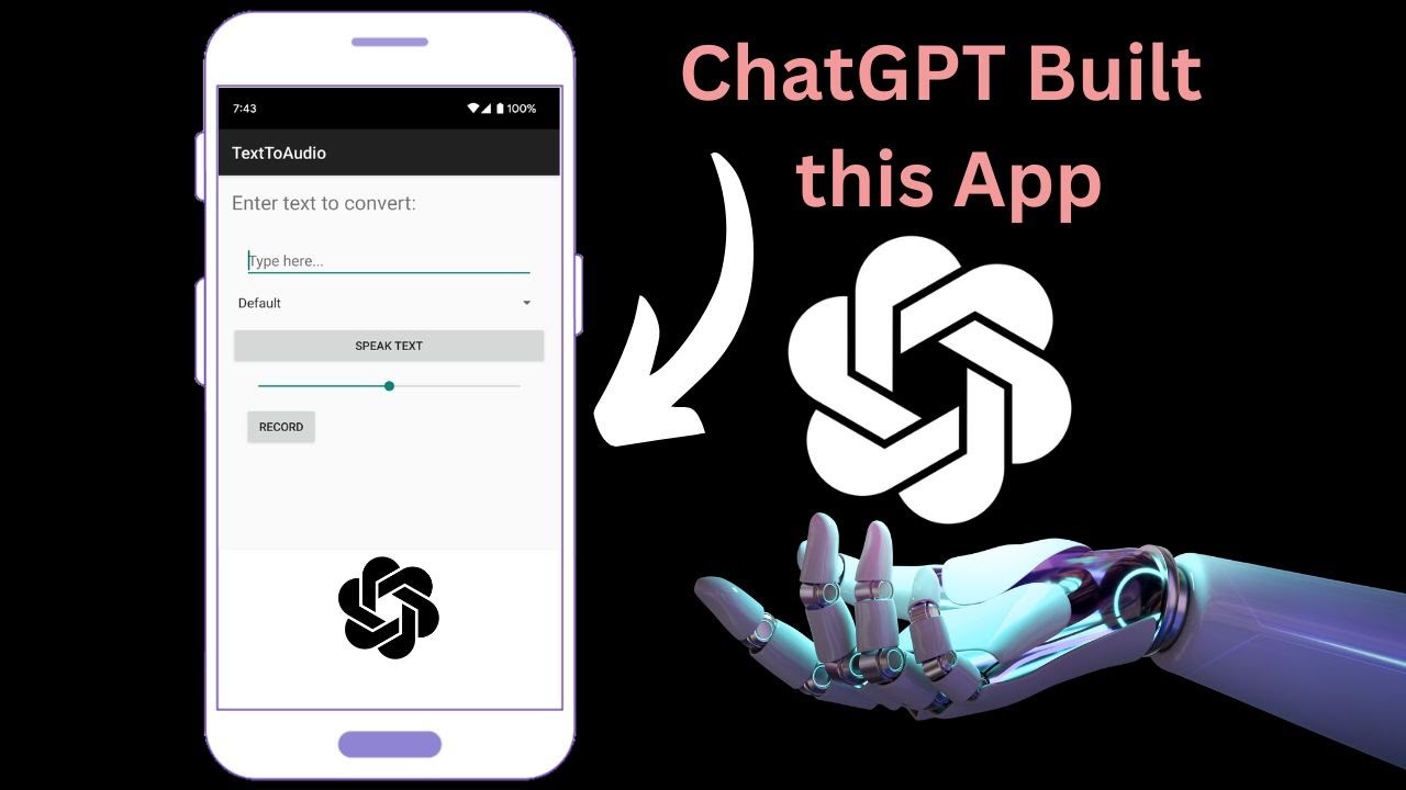 I Built a Text to Audio Converter Android App with ChatGPT