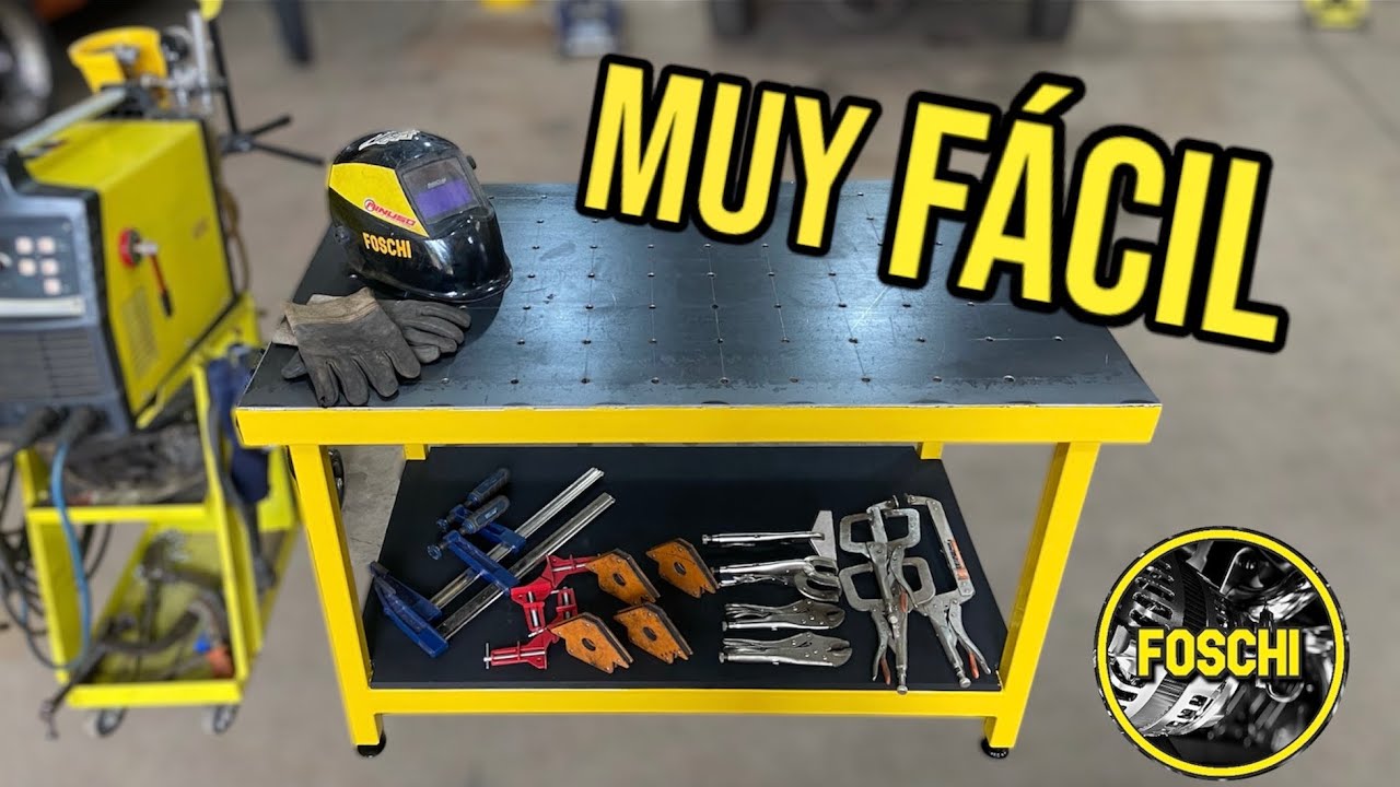 FABRIQUE una MESA de SOLDAR muy robusta - DIY Mesa de Soldar - FOSCHI