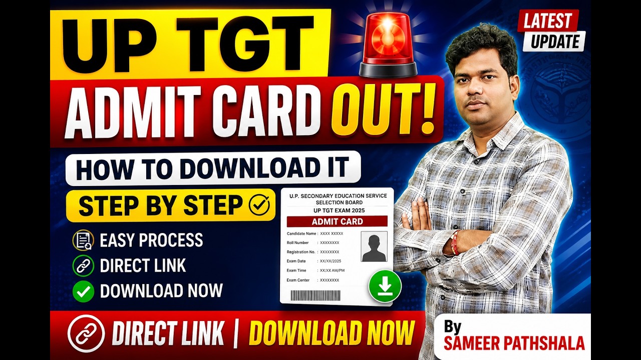 UP TGT Admit Card Out 2026 | How to Download Admit Card Step by Step | Direct Link Available