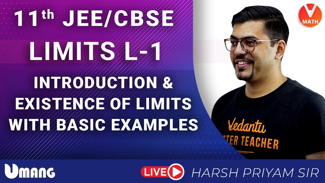 Limits L1 | Class 11 | Introduction and Existence Of Limits With Basic Examples | Vedantu Math