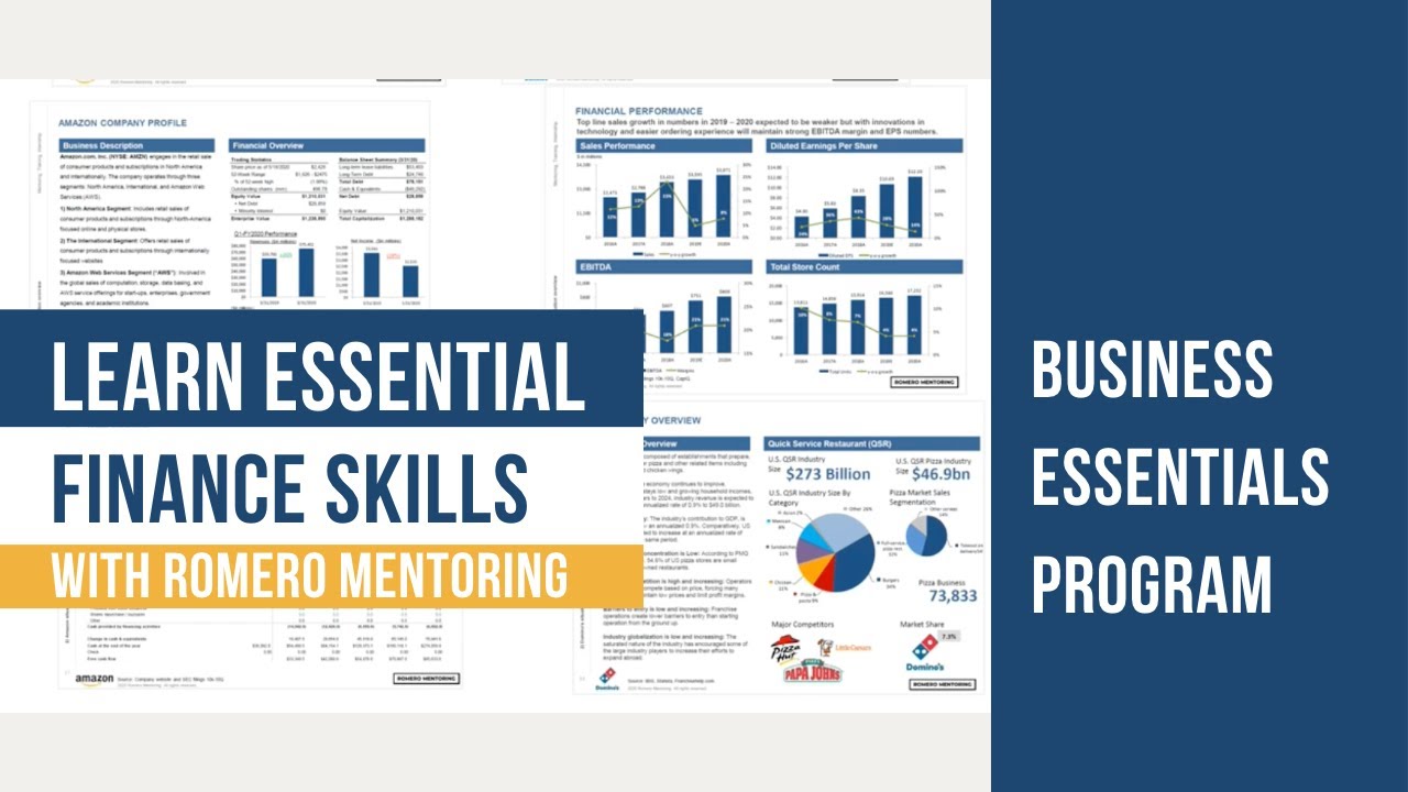 Learn Essential Finance Skills with Romero Mentoring: Business Essentials Program