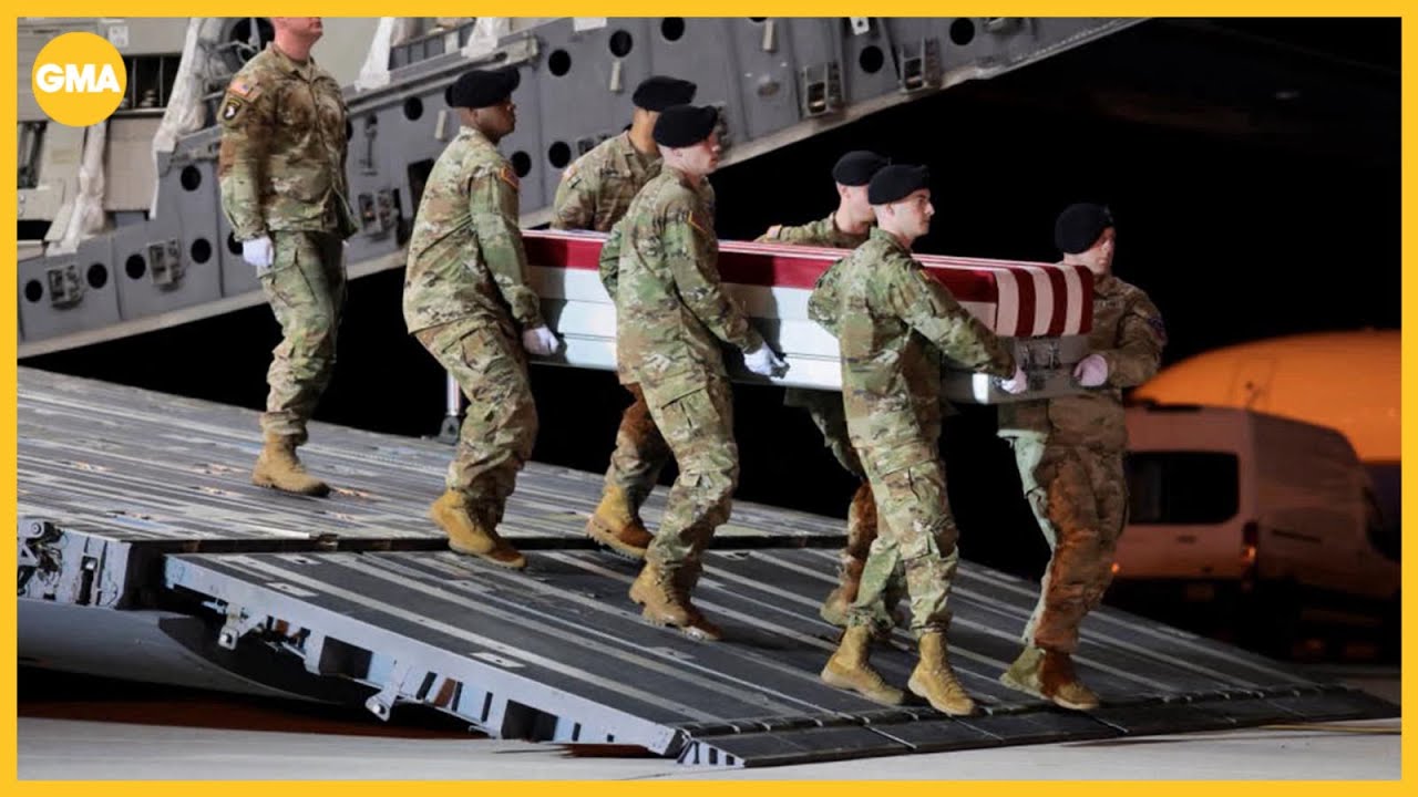 Dignified transfer held for seventh US service member killed in war