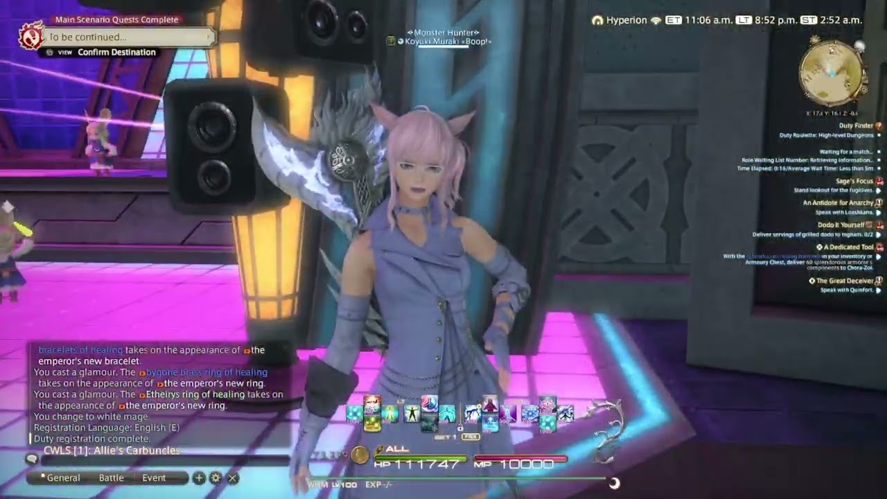105th FF14 Stream-Daily Stuffs and Maybe Shadowbringers