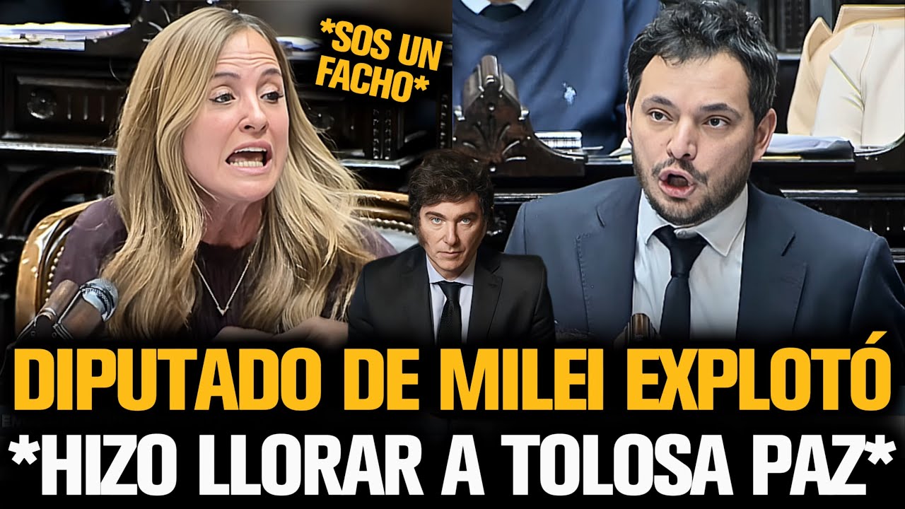 DIPUTADO DE MILEI EXPLOTÓ E HIZO LLORAR A TOLOSA PAZ ANTE EL CONGRESO