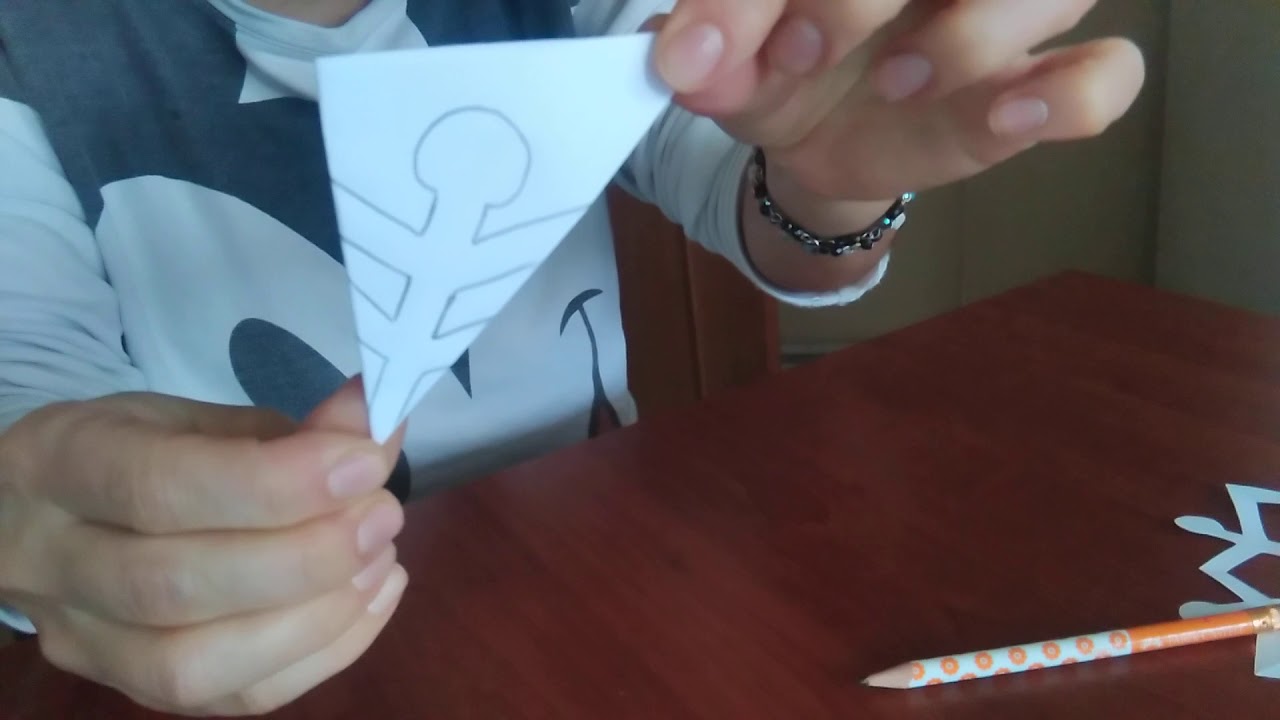 Kar tanesi kesimi/ Kağıt kesme sanatı /Kirigami