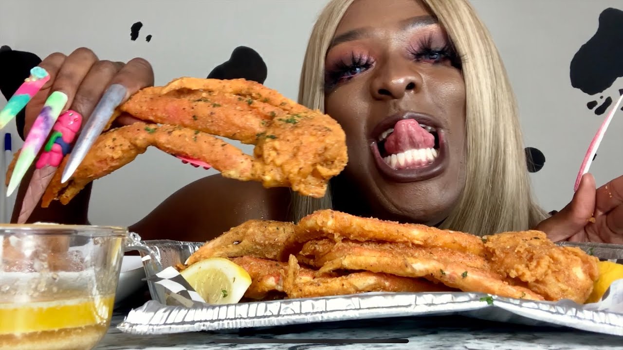 Жареные ножки снежного краба 🦀 + мой соус Bloves Smackalicous пришёл! 🤤🙌🏾