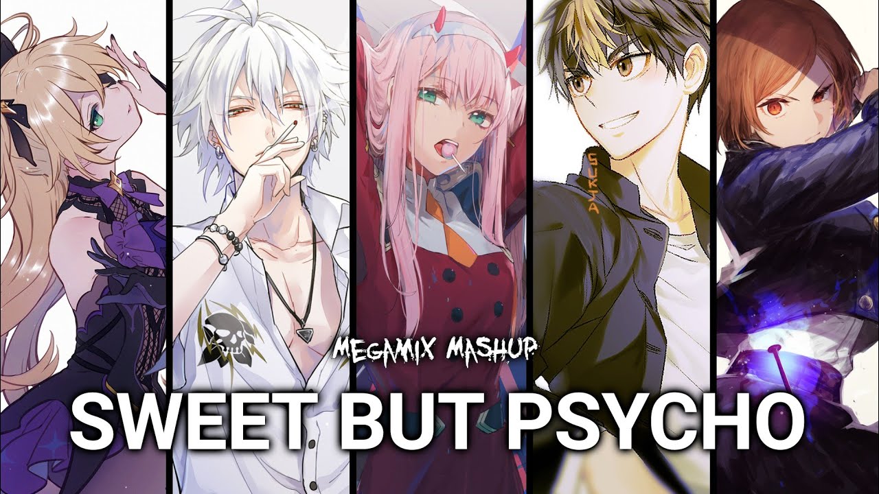 Nightcore - Sweet But Psycho Megamix Mashup (Switching Vocals / Lyrics)
