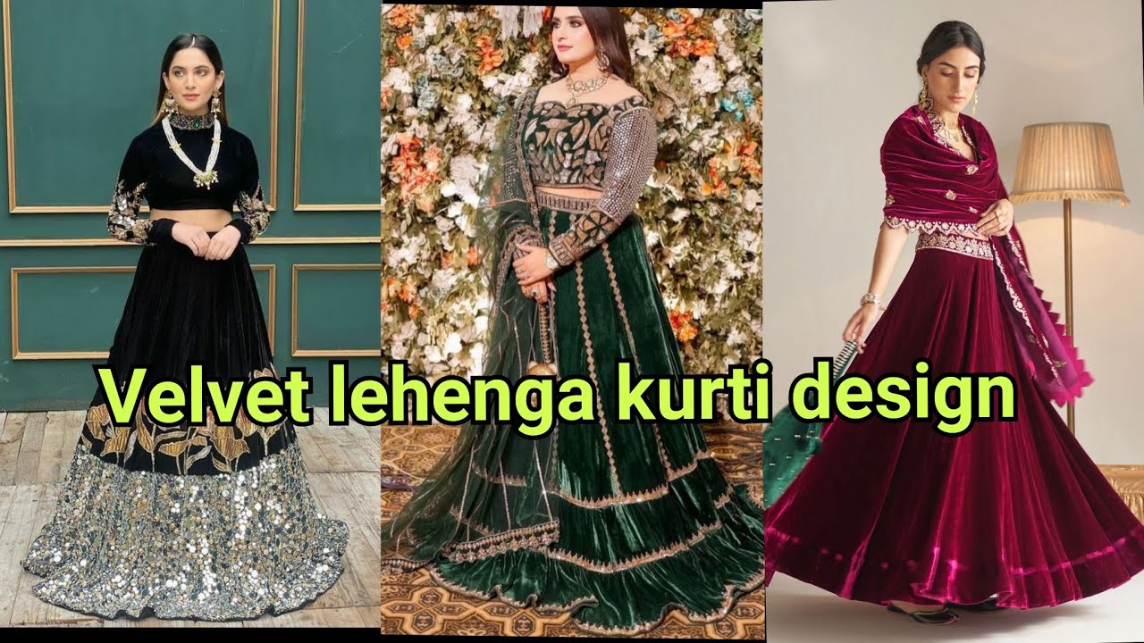  Latest Velvet  Lehenga Choli Design 2026 For Girls | Royal  Wedding Style | Lehenga Dress Design 