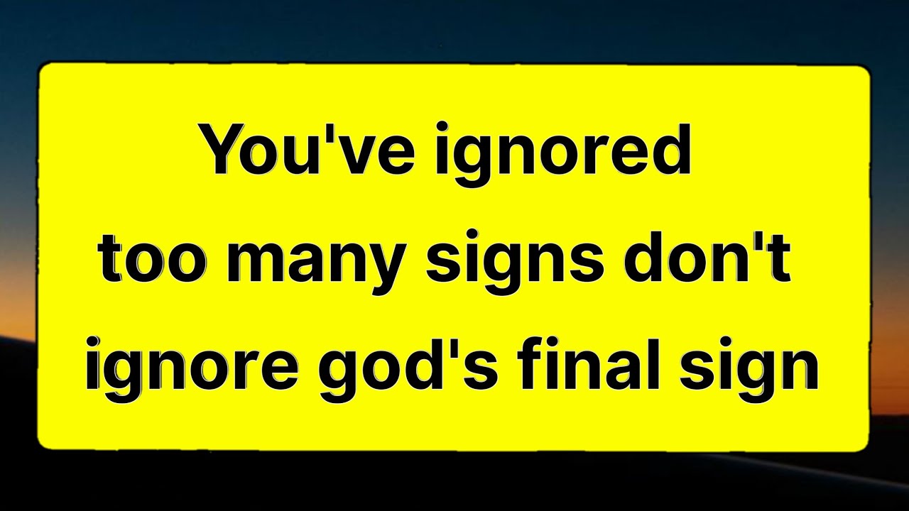 🌈You've ignored too many signs don't ignore god's final sign!! Lord Miracles 11:11