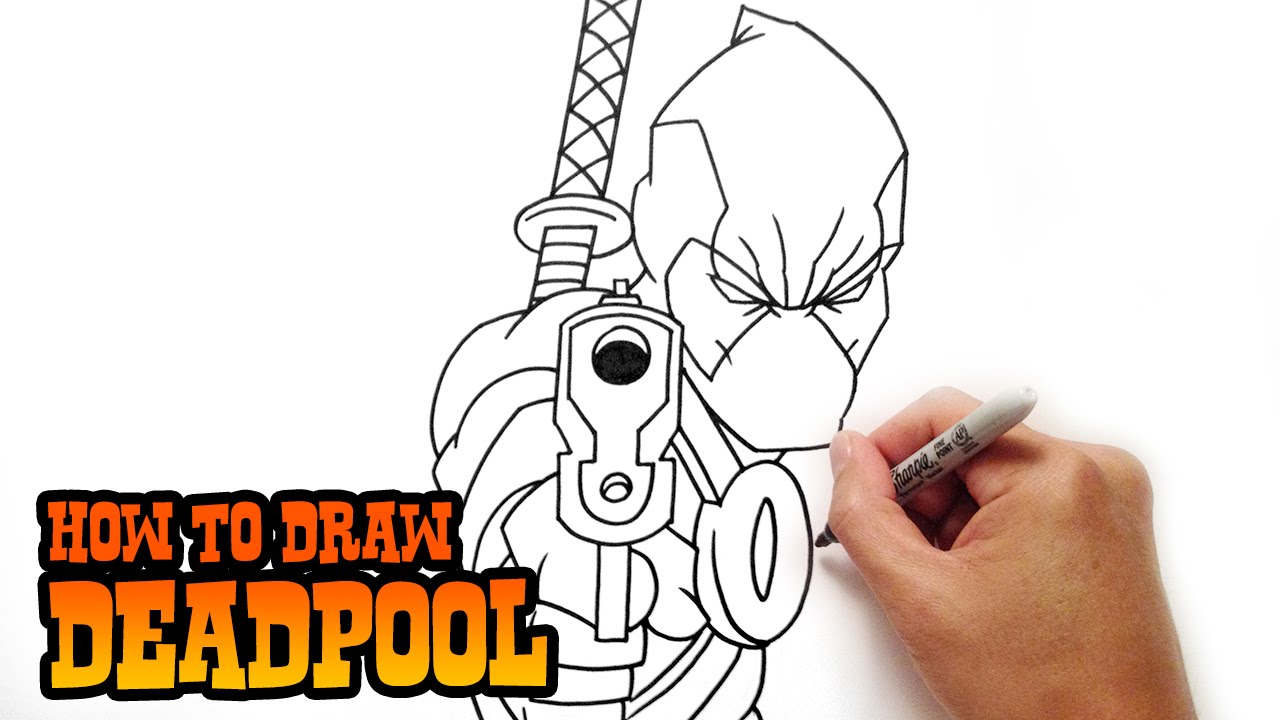 Как рисовать Deadpool - шаг за шагом