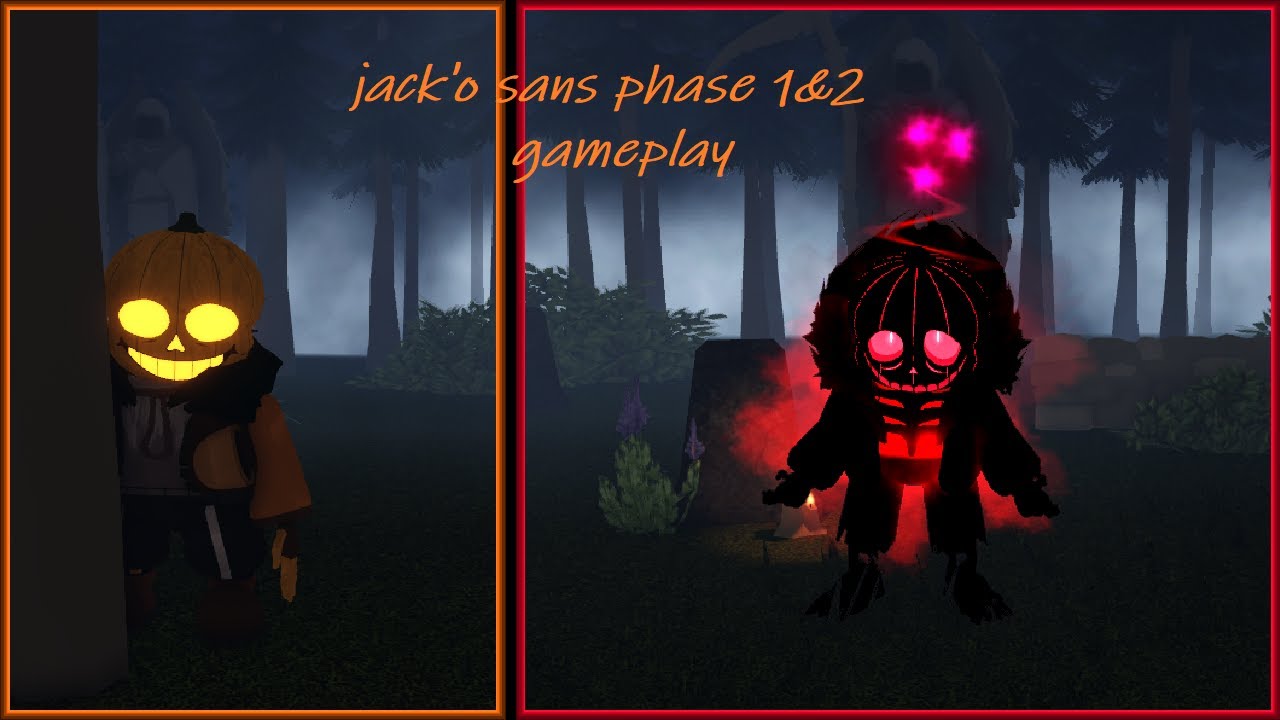 Jack'o sans or just Halloween sans gameplay in Undertale Last Corridor