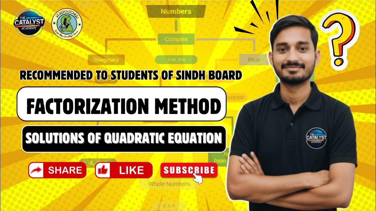 FACTORIZATION METHOD | Quadratic Equation | Algebraic Equations | Concept of Algebra | Class 9.