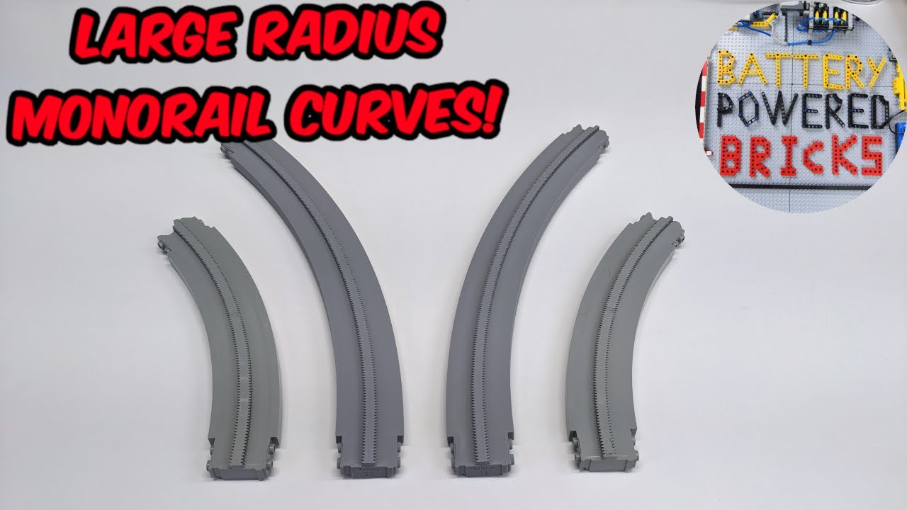 Large radius curves for Lego monorail!