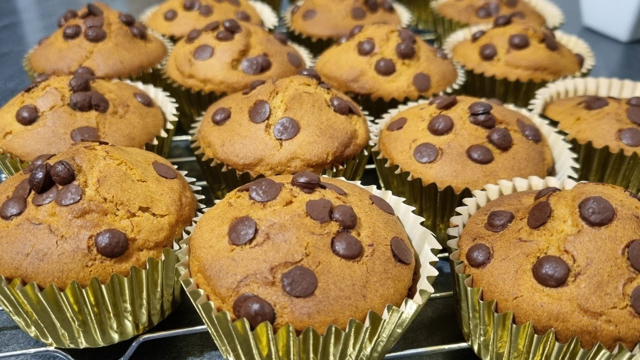 Muffins pas chers sans gluten,sans lactose et sans beurre moelleux et rapide à préparer 🥯