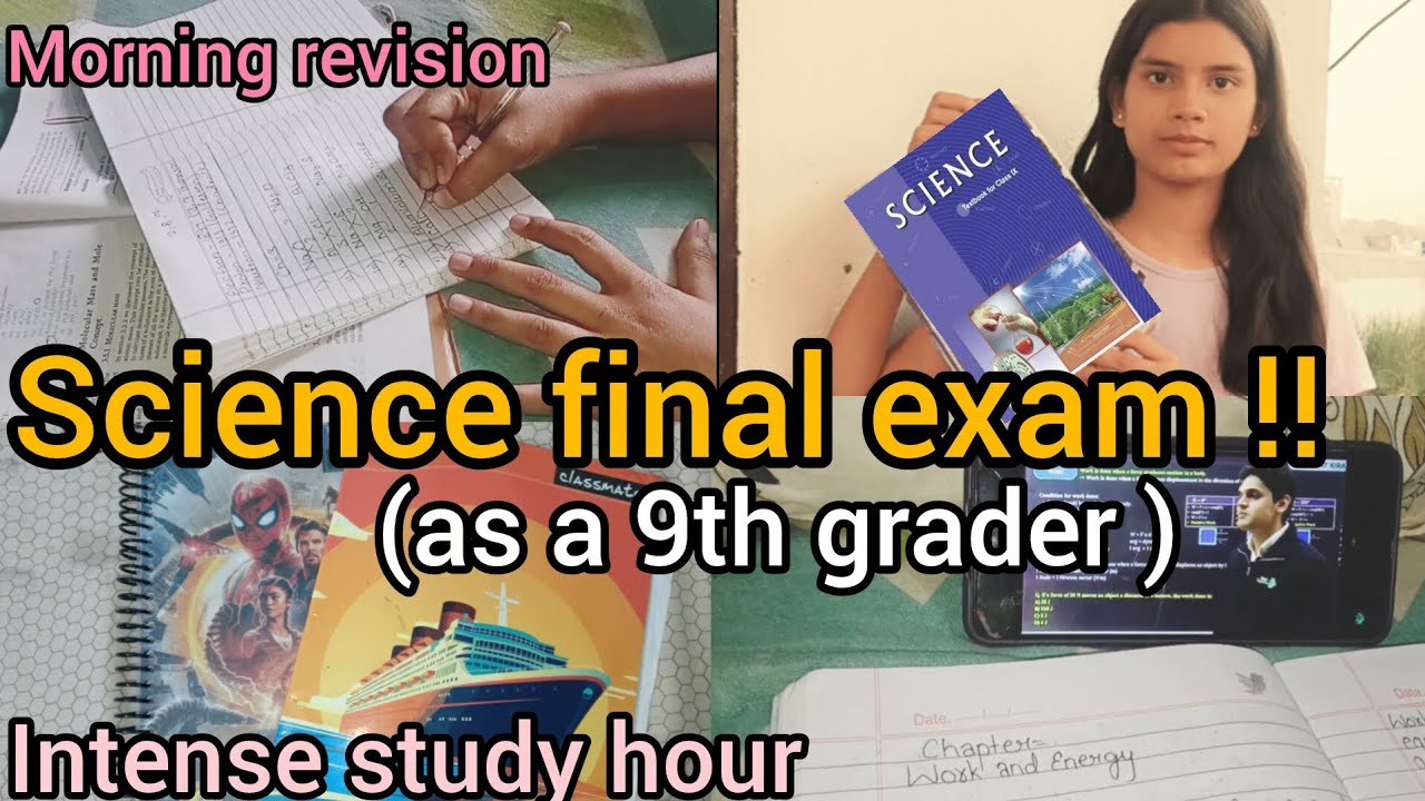 How I prepared for my science final exam?🤧🤡||stressed|| as a 9th grader ✨ morning study