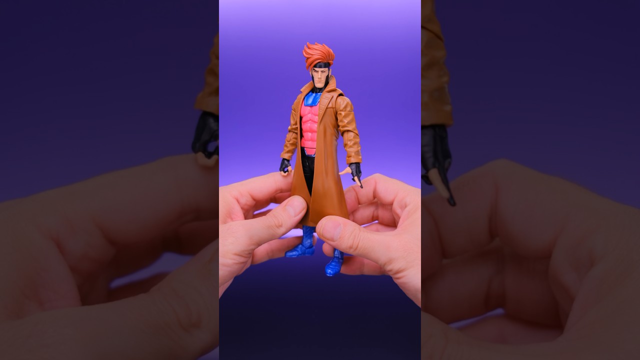 Краткий обзор на Marvel Legends X-Men 97 Gambit! #xmen #marvel #marvellegends #shorts