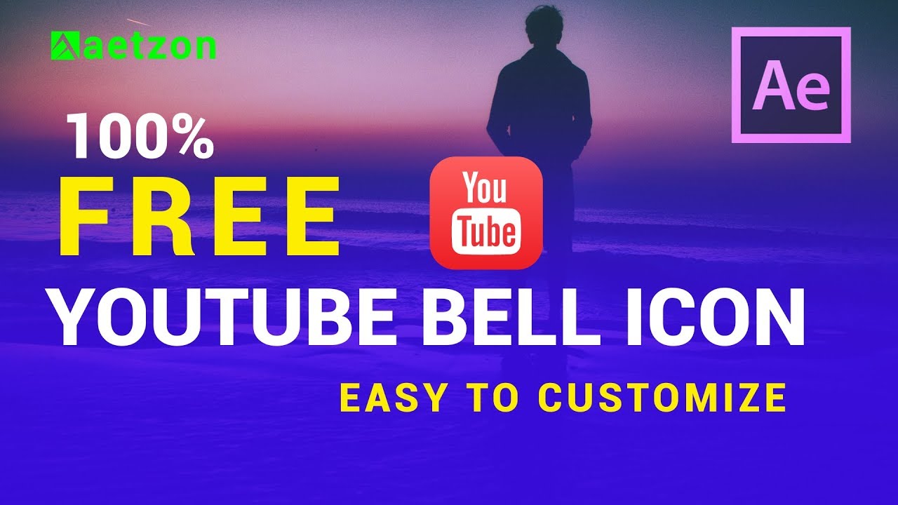 youtube bell icon intro template download - after effects youtube subscribe template
