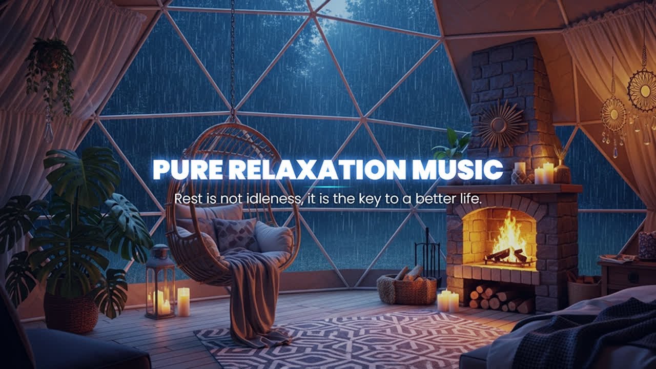 Beautiful Relaxing Music - Peaceful Kalimba & Rain Sounds - Sleep Music, Stress Relief