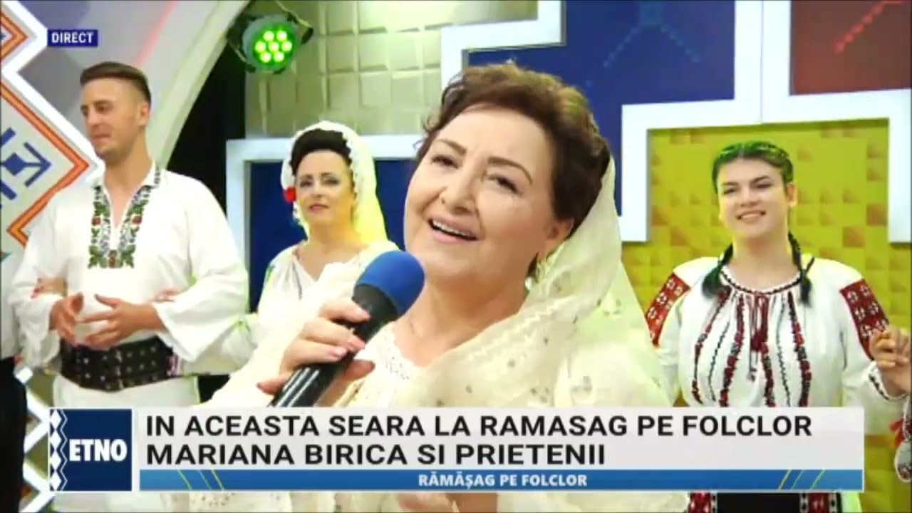 Maria Tanase Marin - Frumos canta puiul mierlii (Seara romaneasca - ETNO TV - 01.07.2022)