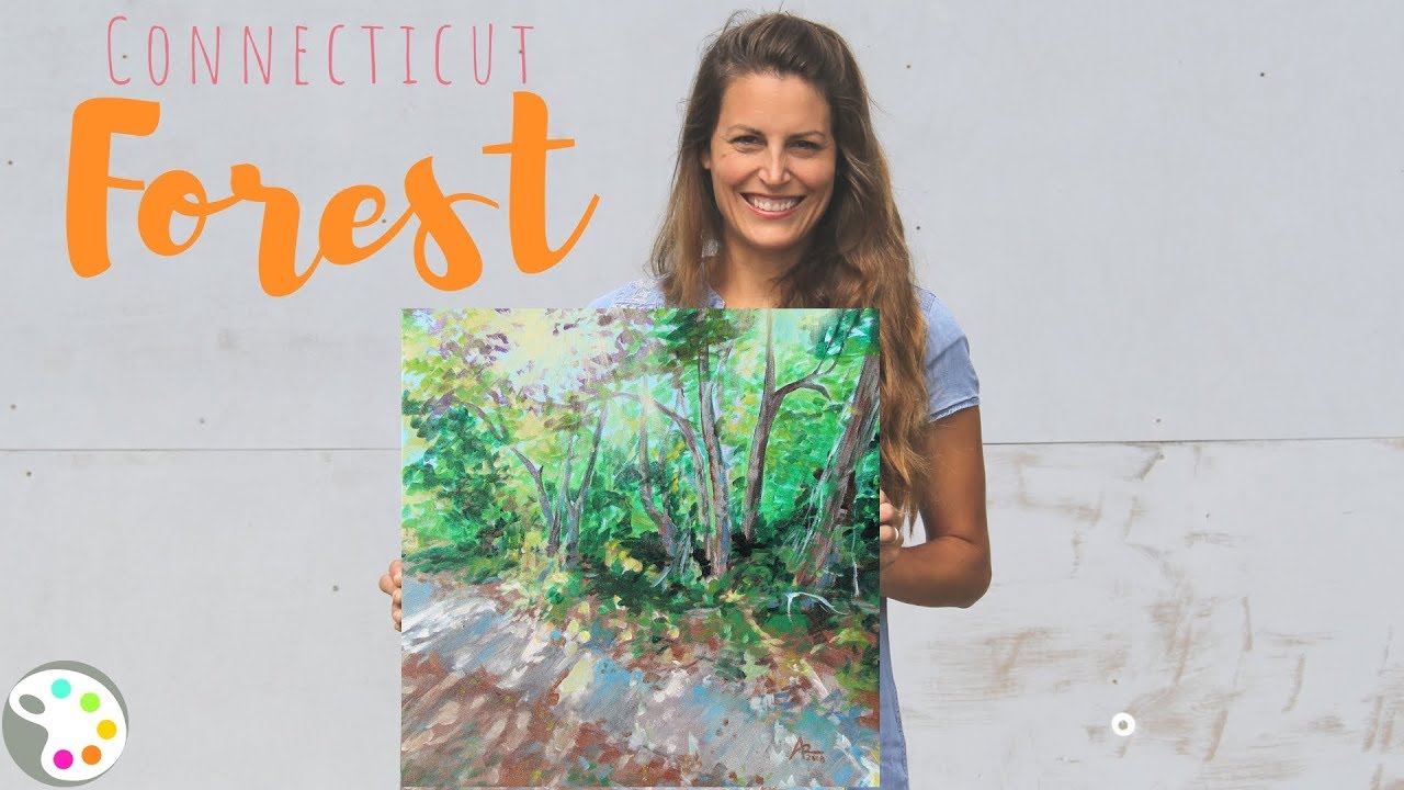 Acrylic Painting Tutorial | How to Paint a Forest
