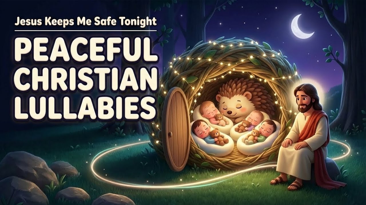 Jesus Keeps Me Safe Tonight 🌙 | Peaceful Christian Lullabies for Kids | Relaxing Bedtime Music